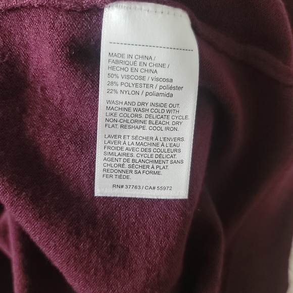 Rafaella Sportswear Pleated Long Sleeve Mock Neck Dress - Picture 9 of 9